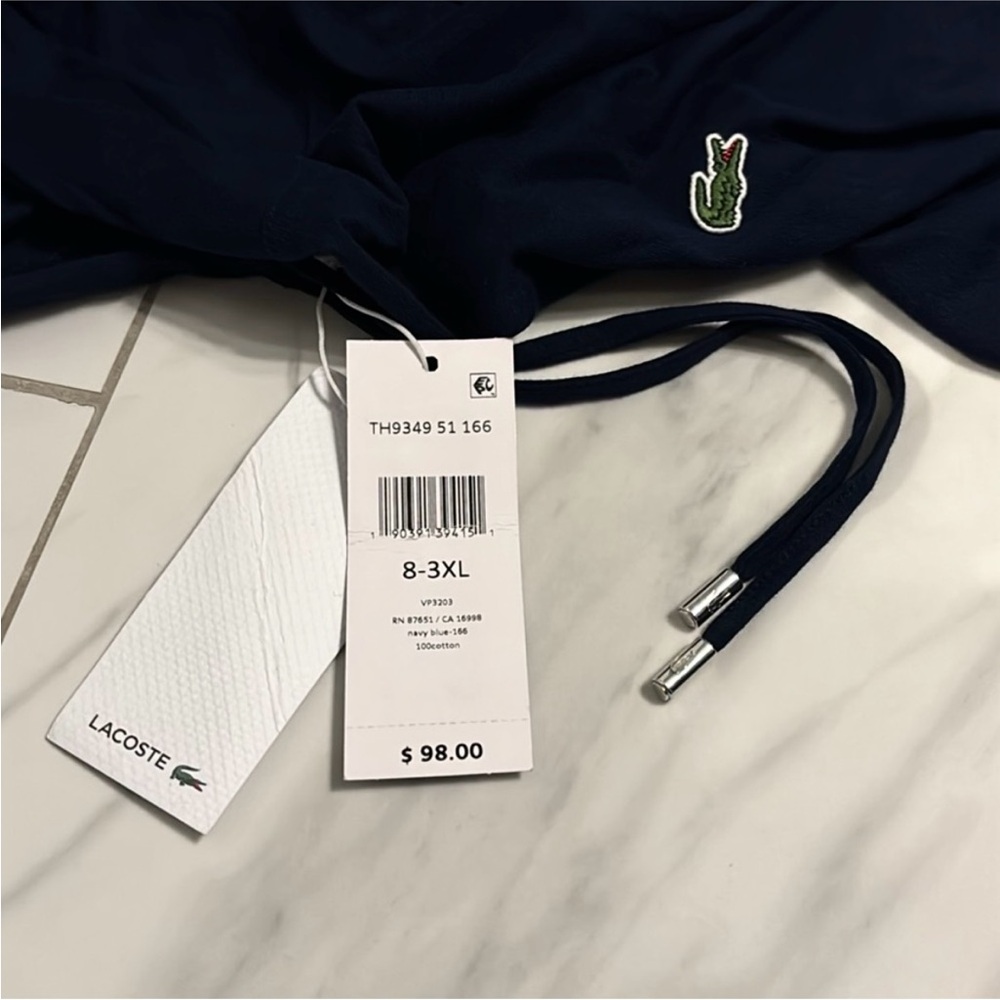 Men’s Lacoste Lightweight Pullover Hoodie - Picture 3 of 4